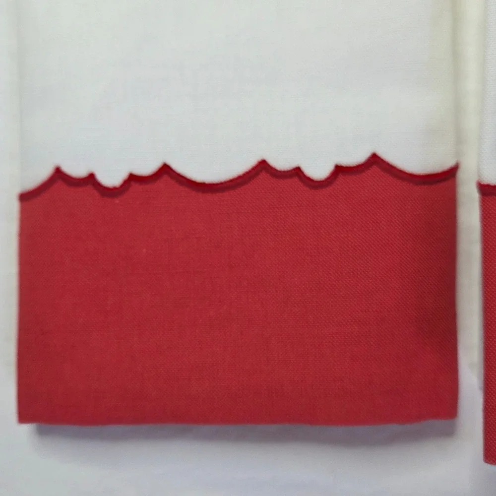 Martha Stewart Collection Christmas Naughty Nice Embroidered Hand Towels Set